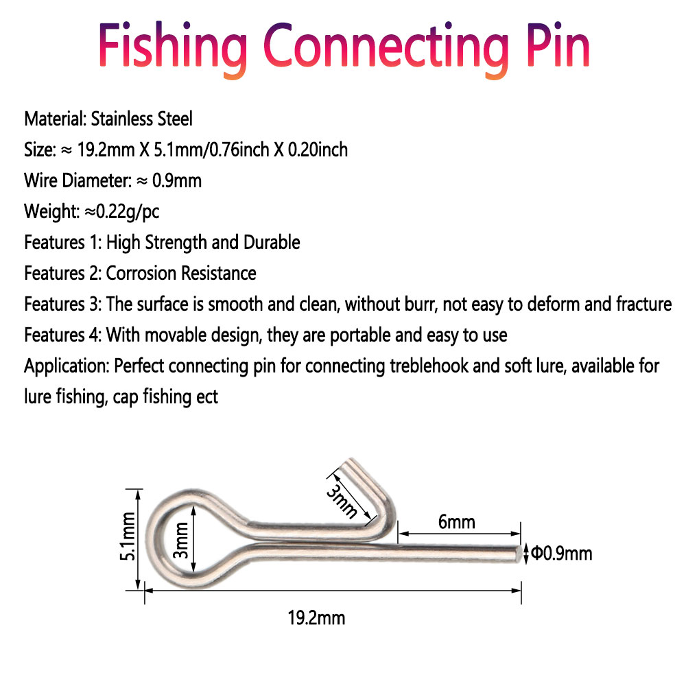 50/100 Buah Kail Pancing Sting - Fishing Lure Accessories ulasan dan harga