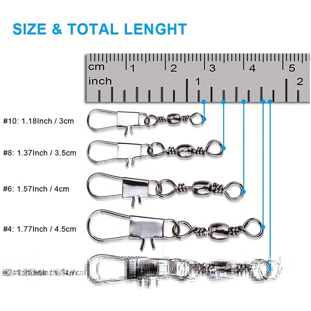 100 buah/Lot 4 #6 #8 #10 #12 # - Fishing Lure Accessories ulasan dan harga