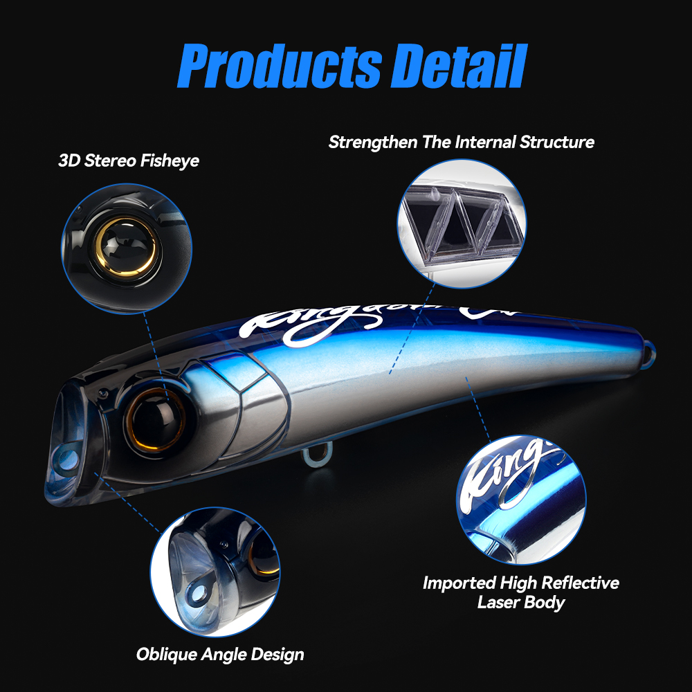 Umpan Pancing KINGDOM GT Topwa - Fishing Lure Popper ulasan dan harga
